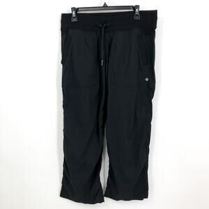 LULULEMON Women's Dance Studio Pants Size 10 Black Mid-Rise Athletic Drawstring
